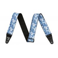 Гитарный ремень FENDER STRAP 2" HAWAIIAN STRAPS BLUE FLORAL